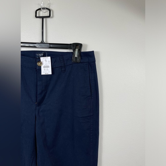 JCrew High-Rise Girlfriend Chino Pant Navy Blue Cotton Career Work Size 8 NWT - Picture 4 of 14